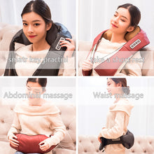 Load image into Gallery viewer, Big Discounts Massage Shawl U Shape Electrical Shiatsu Back Neck Shoulder Body Massager Infrared Heated Kneading Massagem