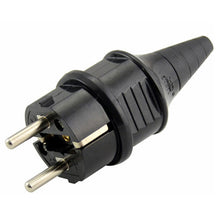 Load image into Gallery viewer, Black 16A 250V Korea Russia France Germany Grounded Industry Assemble Wired Power Cable Connector Female Male Socket Plug