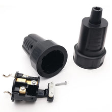 Load image into Gallery viewer, Black 16A 250V Korea Russia France Germany Grounded Industry Assemble Wired Power Cable Connector Female Male Socket Plug