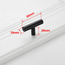 Load image into Gallery viewer, Doorknob Black Golden Cupboard Handle Brushed Stainless Steel Kitchen Cabinet Door Knob Furniture Drawer Pull Hardware Pulls Bar Handle