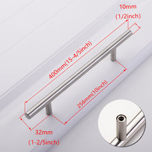 Load image into Gallery viewer, Doorknob Black Golden Cupboard Handle Brushed Stainless Steel Kitchen Cabinet Door Knob Furniture Drawer Pull Hardware Pulls Bar Handle