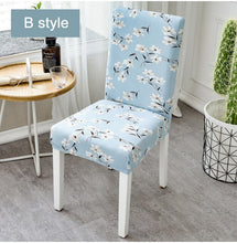 Load image into Gallery viewer, Floral Printing Elastic Stretch Chair Cover Home Decor Dining Chair Cover Spandex For Dining Room Kitchen Wedding Banquet Hotel