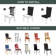 Load image into Gallery viewer, Floral Printing Elastic Stretch Chair Cover Home Decor Dining Chair Cover Spandex For Dining Room Kitchen Wedding Banquet Hotel