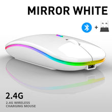 Load image into Gallery viewer, Wireless With USB Rechargeable RGB Mouse BT5.2 For Laptop Computer PC Macbook Gaming Mouse 2.4GHz 1600DPI