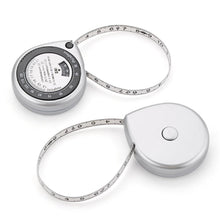 Load image into Gallery viewer, Body Mass Measuring Tape Measure 150cm BMI Calculator - Fitness Weight Loss Muscle Fat Test - Push-Button Retract