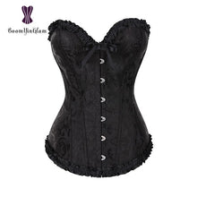 Load image into Gallery viewer, Body Shapewear Costumes Sexy Lingerie Women Pleated Corset Lace Trimmed Corsets And Bustiers Size XS-6XL 810#