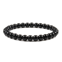 Load image into Gallery viewer, Buddha Black White Natural Stone Rock Lava Beads Strand Bracelet Men Women Rosary Bracelets Meditation Bangles Yoga Jewelry Gift