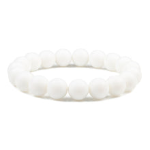 Load image into Gallery viewer, Buddha Black White Natural Stone Rock Lava Beads Strand Bracelet Men Women Rosary Bracelets Meditation Bangles Yoga Jewelry Gift