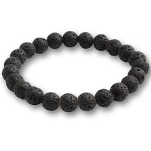Load image into Gallery viewer, Buddha Black White Natural Stone Rock Lava Beads Strand Bracelet Men Women Rosary Bracelets Meditation Bangles Yoga Jewelry Gift