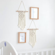 Load image into Gallery viewer, Bohemian Woven Tapestry Cotton Handmade Wall Tapestry Macrame Tapestries Wall Art Wall Decor Nursery Decor Kids Room Decoration