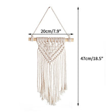 Load image into Gallery viewer, Bohemian Woven Tapestry Cotton Handmade Wall Tapestry Macrame Tapestries Wall Art Wall Decor Nursery Decor Kids Room Decoration