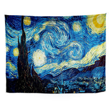 Load image into Gallery viewer, Boho Decoration Home Decor Aesthetic Room Decor Tapestry Van Gogh Oil Painting Wall Cloth Background Cloth Decoration Mural