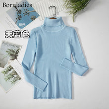 Load image into Gallery viewer, Basic Turtleneck Women Sweaters Autumn Winter Tops Slim Women Pullover Knitted Sweater Jumper Soft Warm Pull