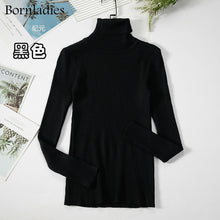 Load image into Gallery viewer, Basic Turtleneck Women Sweaters Autumn Winter Tops Slim Women Pullover Knitted Sweater Jumper Soft Warm Pull