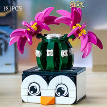 Load image into Gallery viewer, Bouquet DIY Building Blocks Romantic Rose Flower Bonsai Cactus Flower Plant 3D Model Bricks Children's Educational Toy Girl Gift