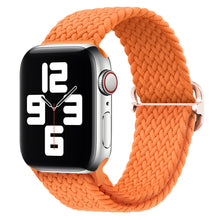 Load image into Gallery viewer, Braided solo loop strap For Apple watch band 44mm 40mm Series 7 6 54SE Adjustable elastic nylon strap for iwatch 3 42mm 38mm Bracelet