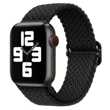Load image into Gallery viewer, Braided solo loop strap For Apple watch band 44mm 40mm Series 7 6 54SE Adjustable elastic nylon strap for iwatch 3 42mm 38mm Bracelet