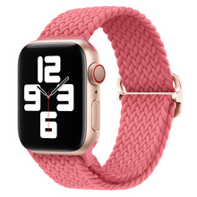 Load image into Gallery viewer, Braided solo loop strap For Apple watch band 44mm 40mm Series 7 6 54SE Adjustable elastic nylon strap for iwatch 3 42mm 38mm Bracelet