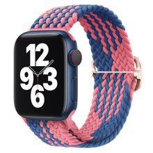 Load image into Gallery viewer, Braided solo loop strap For Apple watch band 44mm 40mm Series 7 6 54SE Adjustable elastic nylon strap for iwatch 3 42mm 38mm Bracelet