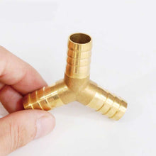 Load image into Gallery viewer, Brass Barb Pipe Fitting 2 3 4 way brass connector For 4mm 5mm 6mm 8mm 10mm 12mm 16mm 19mm hose copper Pagoda Water Tube Fittings