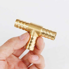 Load image into Gallery viewer, Brass Barb Pipe Fitting 2 3 4 way brass connector For 4mm 5mm 6mm 8mm 10mm 12mm 16mm 19mm hose copper Pagoda Water Tube Fittings