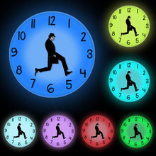 Load image into Gallery viewer, Wall Clock British Comedy Inspired Ministry Of Silly Walk Wall Clock Comedian Home Decor Novelty Wall Watch Funny Walking Silent Mute Clock