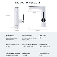 Load image into Gallery viewer, Briwellna Electric Water Heater 220V Kitchen Faucet Tankless Geysers Faucet Heater Heating Tap Instantaneous Heaters Robinet
