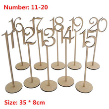 Load image into Gallery viewer, Wedding Table Number Table Cards Seat Cards Table Number Signs Place Holder Wedding Decoration Party Supplies Home Decoration