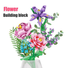 Load image into Gallery viewer, Building Blocks Flower Diy Plant Potted Tulip Lavender Simulation Bouquet Home Decoration Girl Gift Children Educational Toys