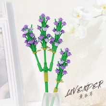 Load image into Gallery viewer, Building Blocks Flower Diy Plant Potted Tulip Lavender Simulation Bouquet Home Decoration Girl Gift Children Educational Toys