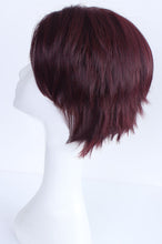Load image into Gallery viewer, Bungou Stray Dogs Sakunosuke Oda Short Brown Red Styled Cosplay Wig Heat Resistant Hair Cos Wigs + Wig Cap