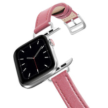 Load image into Gallery viewer, Real Leather Loop Bracelet Belt Band for Apple Watch SE 7654 42MM 38MM 44MM 40MM Strap on Smart iWatch 3 Watchband 45mm