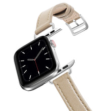 Load image into Gallery viewer, Real Leather Loop Bracelet Belt Band for Apple Watch SE 7654 42MM 38MM 44MM 40MM Strap on Smart iWatch 3 Watchband 45mm