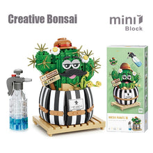 Load image into Gallery viewer, Cactus Mini Building Blocks DIY Creative Bonsai Succulent Simulation Green Plants Flowers Home Decoration Children's Toys Gifts