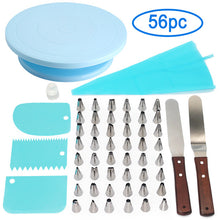 Load image into Gallery viewer, Cake Stand Turntable Rotating Base Cake Plastic Dough Knife Decorating 10 Inch Cream Cakes Stand set Cake Rotary Turntable tool
