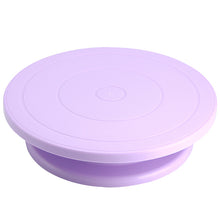 Load image into Gallery viewer, Cake Stand Turntable Rotating Base Cake Plastic Dough Knife Decorating 10 Inch Cream Cakes Stand set Cake Rotary Turntable tool