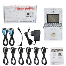 Load image into Gallery viewer, Caline CP-09 Multifunctional 2-in-1 Guitar Tuner Guitar Effect Pedal Power Supply 8 Isolated Outputs with Adapter and 9 Cables