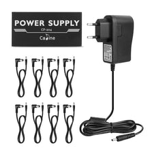 Load image into Gallery viewer, Caline CP-204 Guitar Pedal Power Supply 8 Isolated Outputs Anti-interference 18W Different output Guitar Effect power Mini Size