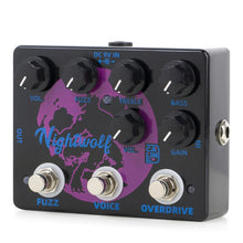 Load image into Gallery viewer, Caline DCP-08 Nightwolf Fuzz & Pure Sky Overdrive 2-in-1 Guitar Effect Pedal True Bypass Electric Guitar Parts & Accessories