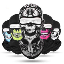 Load image into Gallery viewer, Cap-mask balaclava skull skeleton mask balaclava for fishing hunting tourism and cycling