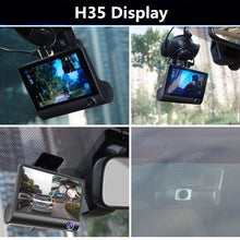 Load image into Gallery viewer, Car DVR 3 Cameras Lens 4 Inch IPS Dash Cam Dual Lens With Rearview Camera Video Recorder Auto Registrator Night Vision Dashcam