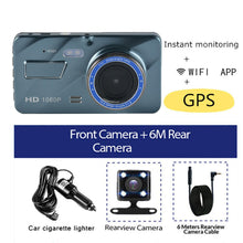 Load image into Gallery viewer, Car DVR WiFi 4.0" Full HD 1080P Dash Cam Rear View Camera Video Recorder Car Accessories Black Box Dashcam Auto DVRs GPS Tracker