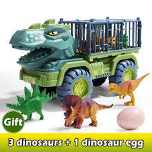 Load image into Gallery viewer, Car Toy Dinosaurs Transport Car Carrier Truck Toy Pull Back Vehicle Toy with Dinosaur Gift for Children