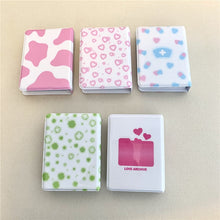 Load image into Gallery viewer, Cartoon PVC Photo Album Idol Card Storage Album 3-inch Love Hollow Printing Album Mini Kpop Photocard Collect Book Stationery