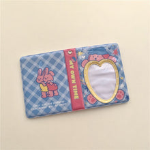 Load image into Gallery viewer, Cartoon PVC Photo Album Idol Card Storage Album 3-inch Love Hollow Printing Album Mini Kpop Photocard Collect Book Stationery