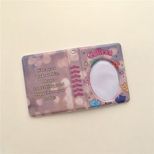 Load image into Gallery viewer, Cartoon PVC Photo Album Idol Card Storage Album 3-inch Love Hollow Printing Album Mini Kpop Photocard Collect Book Stationery