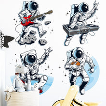 Load image into Gallery viewer, Cartoon Space Rocket Height Measure Up Ruler Wall Sticker for Kids Rooms Growth Chart Nursery Room Decor Wall Art