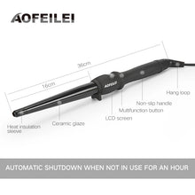 Load image into Gallery viewer, Ceramic Styling Tools professional Hair Curling Iron Hair waver Pear Flower Cone Electric Hair Curler Roller Curling Wand