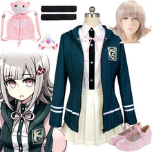 Load image into Gallery viewer, Chiaki Nanami Cosplay Costume Danganronpa 2 Cosplay School Uniform Japanese wig backpack Halloween Costume For Women Girls
