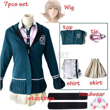 Load image into Gallery viewer, Chiaki Nanami Cosplay Costume Danganronpa 2 Cosplay School Uniform Japanese wig backpack Halloween Costume For Women Girls